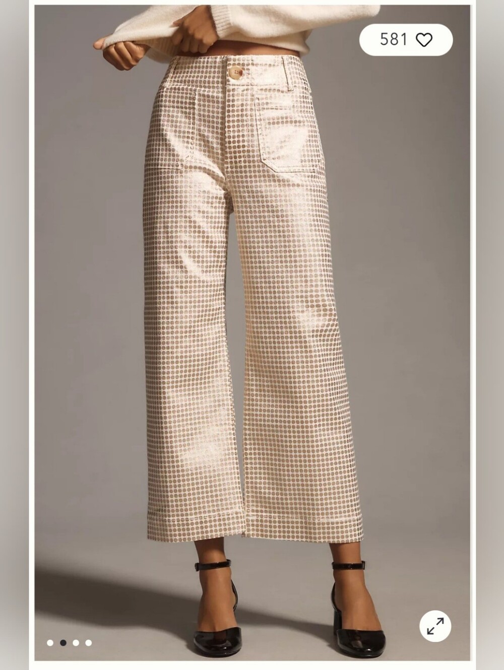 NWOT🚨 Maeve Colette High-Rise Wide-Leg Cropped Jeans - Picture 3 of 12